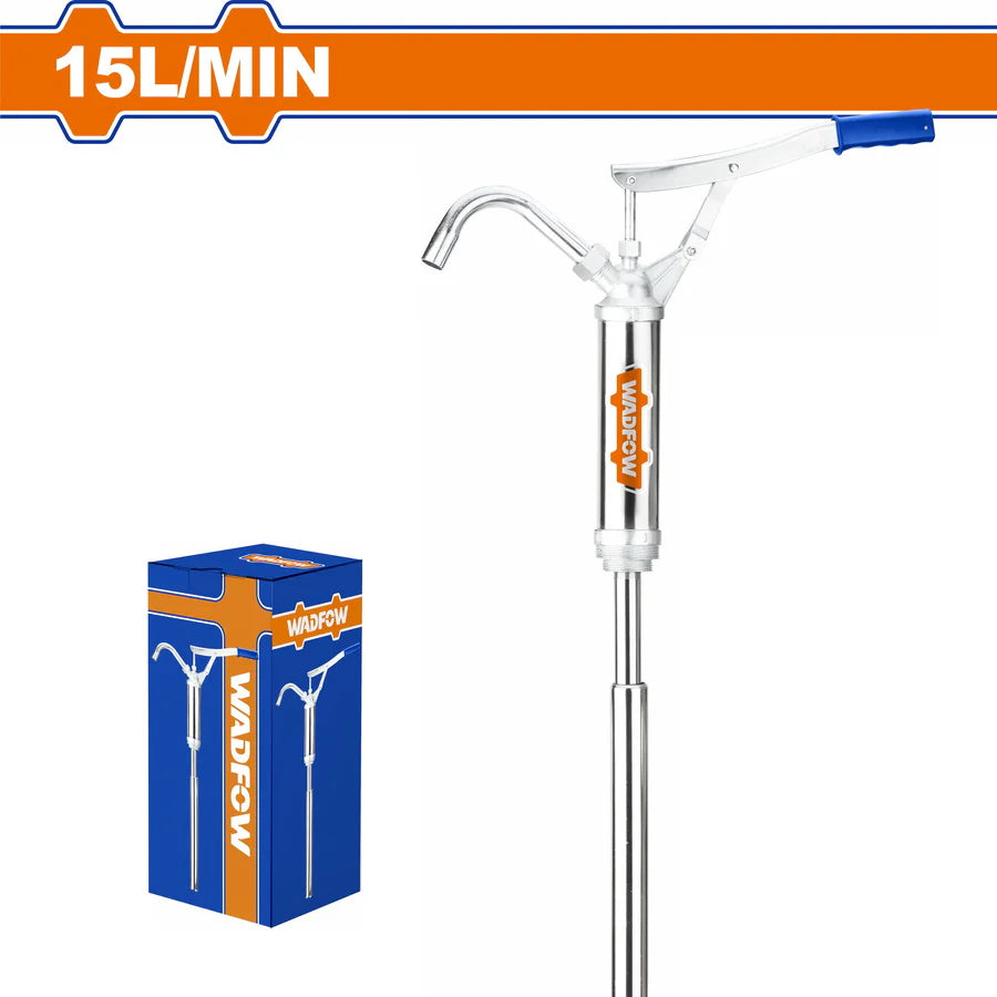 WADFOW Manual Rotary Hand Oil Pump for 50-210L Drums WHY2515 Wadfow
